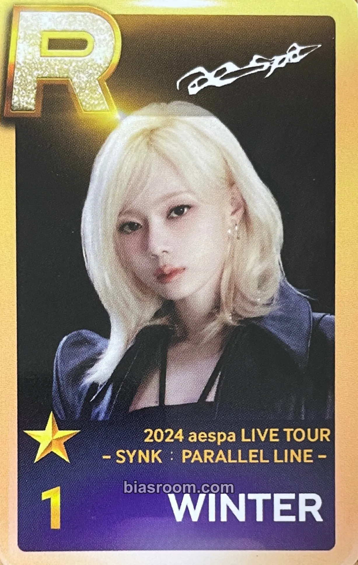 Winter SYNK : PARALLEL LINE Photocard - aespa - aespa K-pop photocard