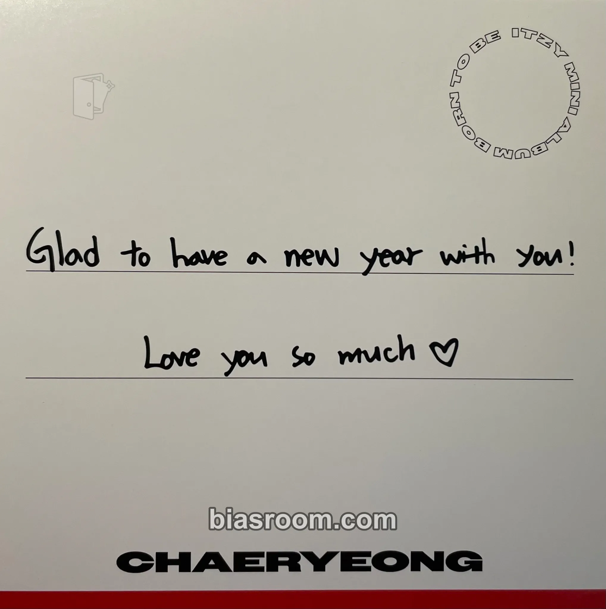 Chaeryeong BORN TO BE Photocard - ITZY - ITZY K-pop photocard