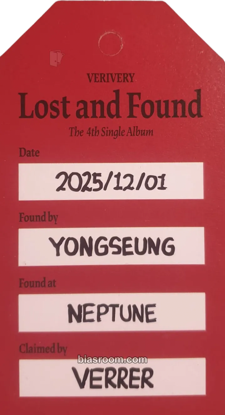 Yongseung Lost and Found Photocard - VERIVERY - VERIVERY K-pop photocard
