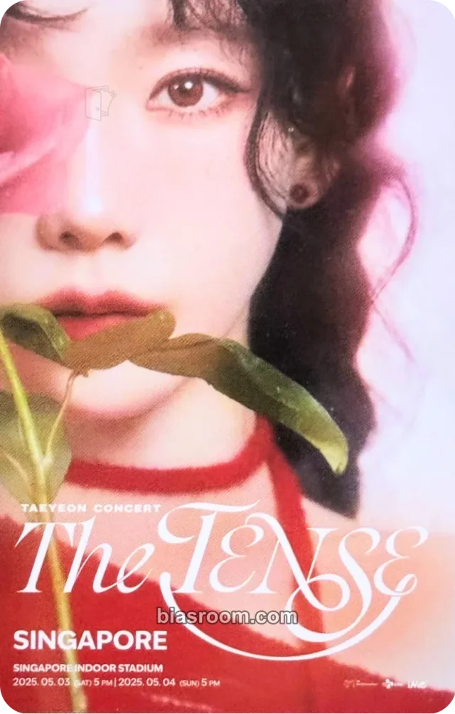 Taeyeon - Taeyeon - The Tense Concert Event card ticket pvc card singapore venue-limited