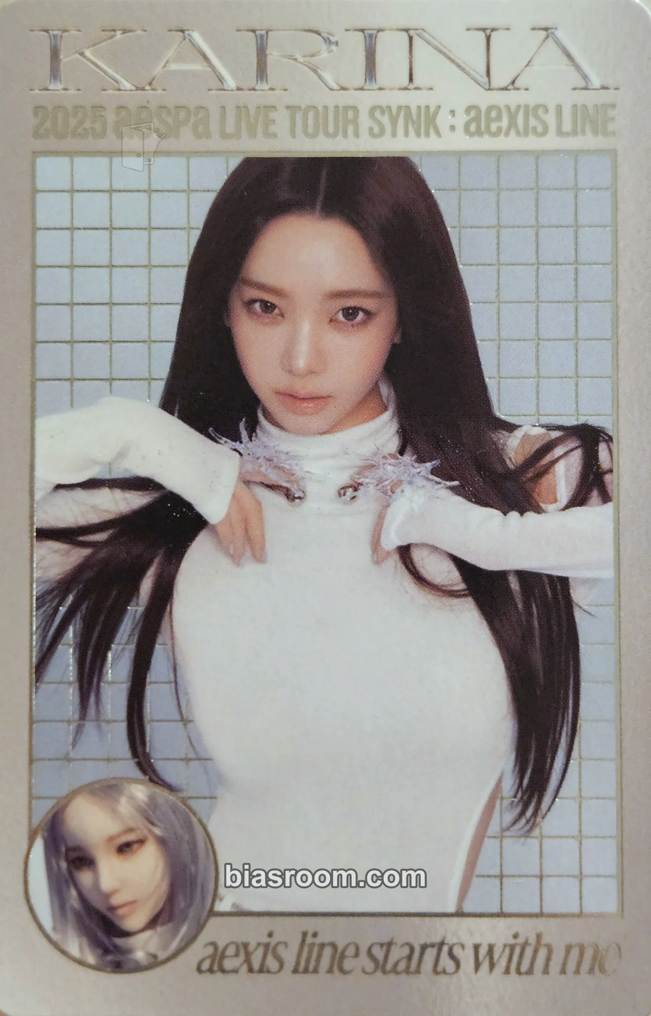 Karina SYNK : aeXIS LINE Photocard - aespa - aespa K-pop photocard