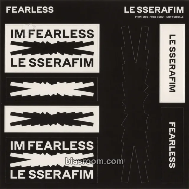 LE SSERAFIM - FEARLESS Album sticker sheet album inclusion weverse japan shop (wvj)