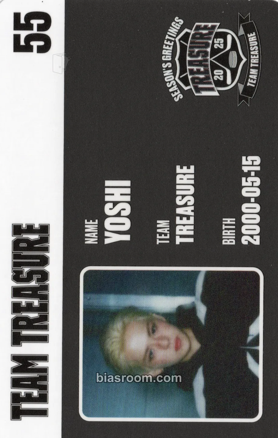Yoshi 2025 Season's Greetings - Team Treasure Photocard - TREASURE - TREASURE K-pop photocard