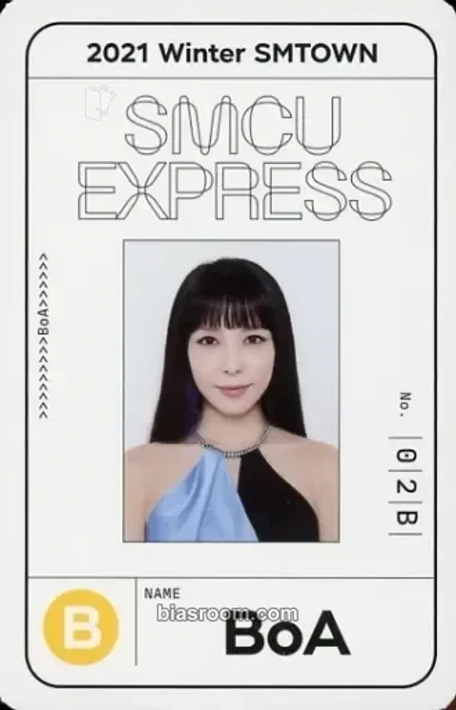 BoA - BoA - 2021 Winter SMTOWN: SMCU EXPRESS Album pass card album photocard