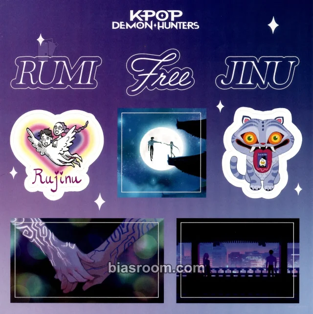 KPop Demon Hunters - Free Album sticker sheet album inclusion