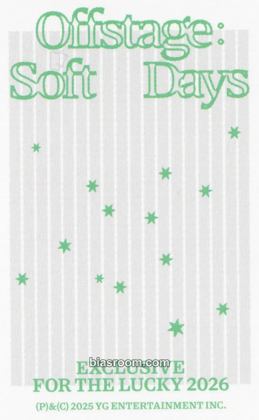 Yoshi 2026 Season's Greetings - Offstage: Soft days Photocard