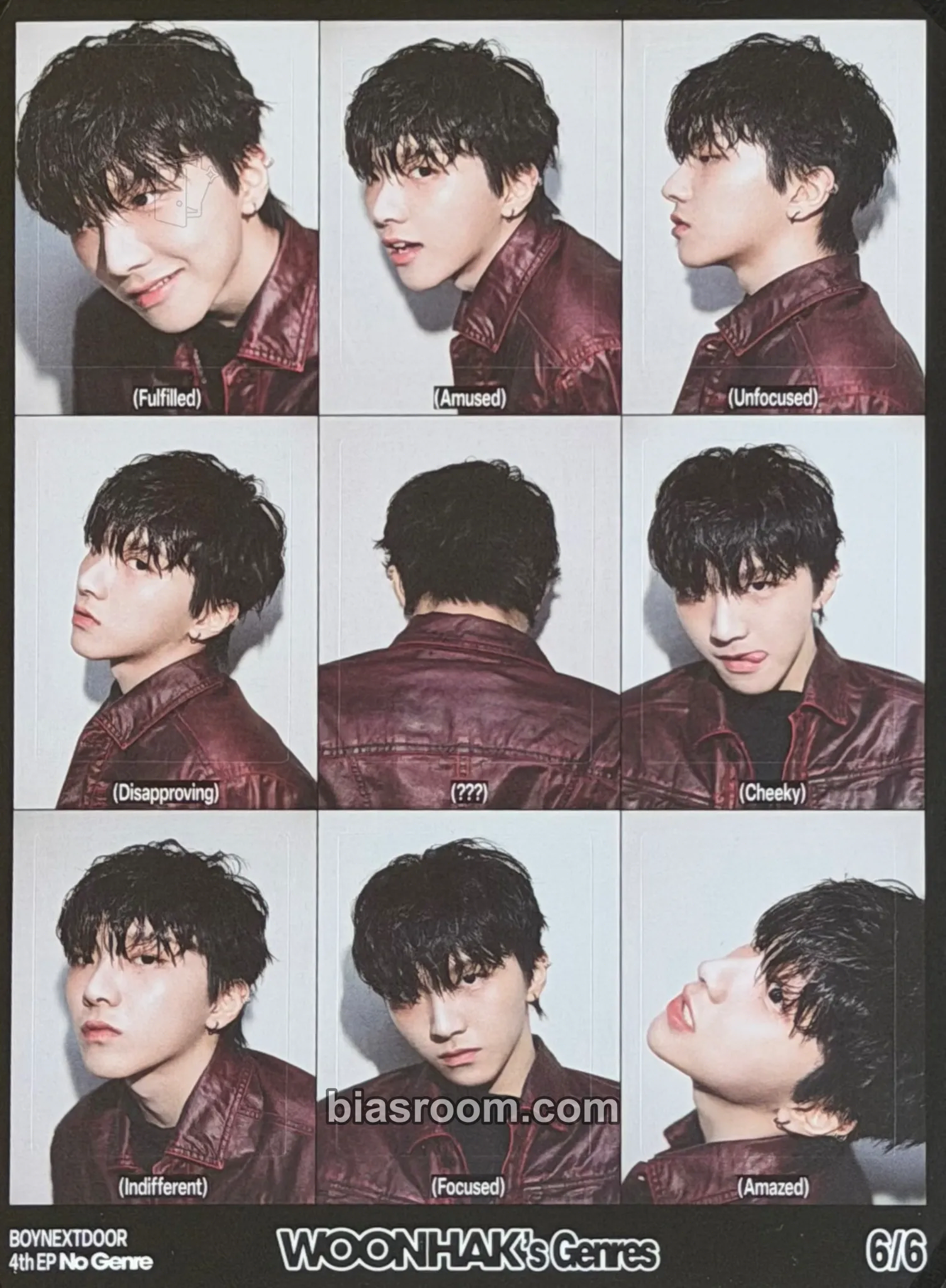 Woonhak No Genre Photocard - BOYNEXTDOOR - BOYNEXTDOOR K-pop photocard