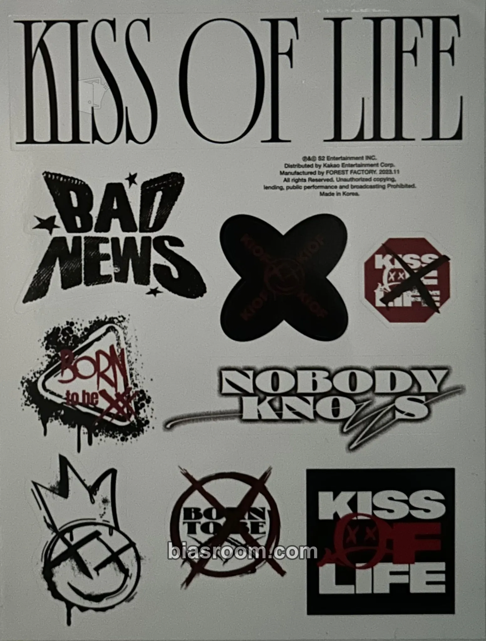 Born to be XX Photocard - KISS OF LIFE - KISS OF LIFE K-pop photocard