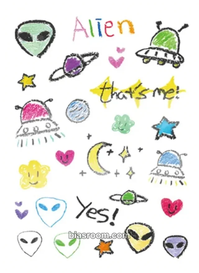 AKMU - Lee Suhyun (이수현) - Alien (Suhyun) Album tattoo sticker set merch
