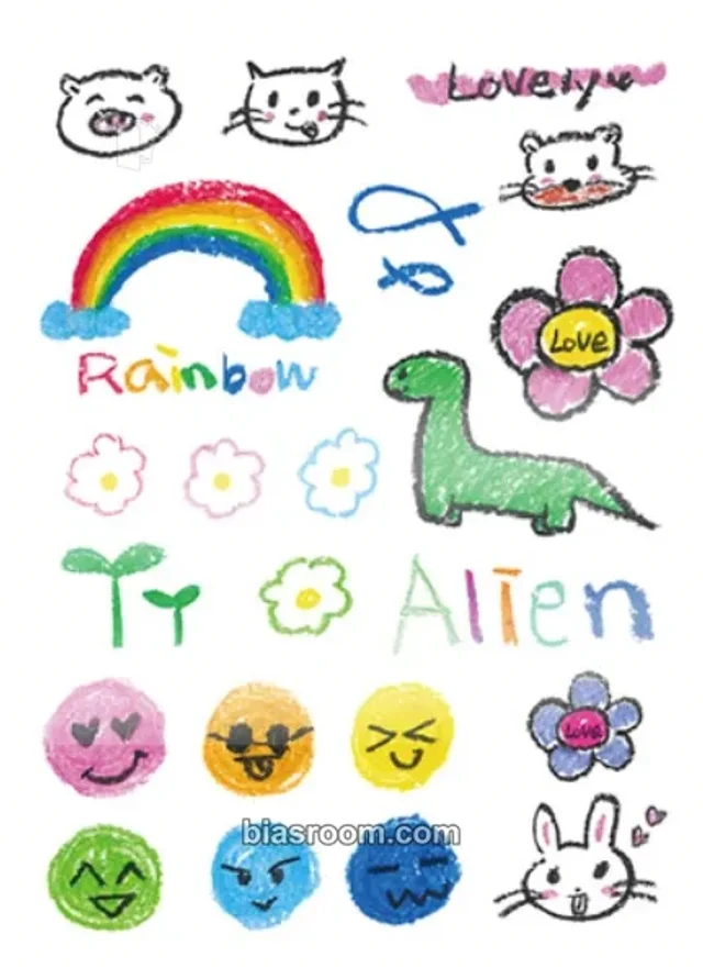AKMU - Lee Suhyun (이수현) - Alien (Suhyun) Album tattoo sticker set