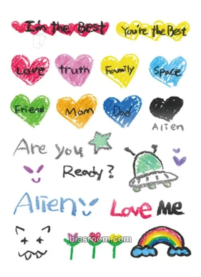 AKMU - Lee Suhyun (이수현) - Alien (Suhyun) Album merch tattoo sticker set