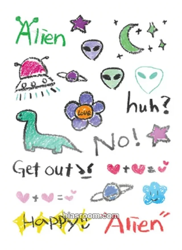 AKMU - Lee Suhyun (이수현) - Alien (Suhyun) Album merch tattoo sticker set