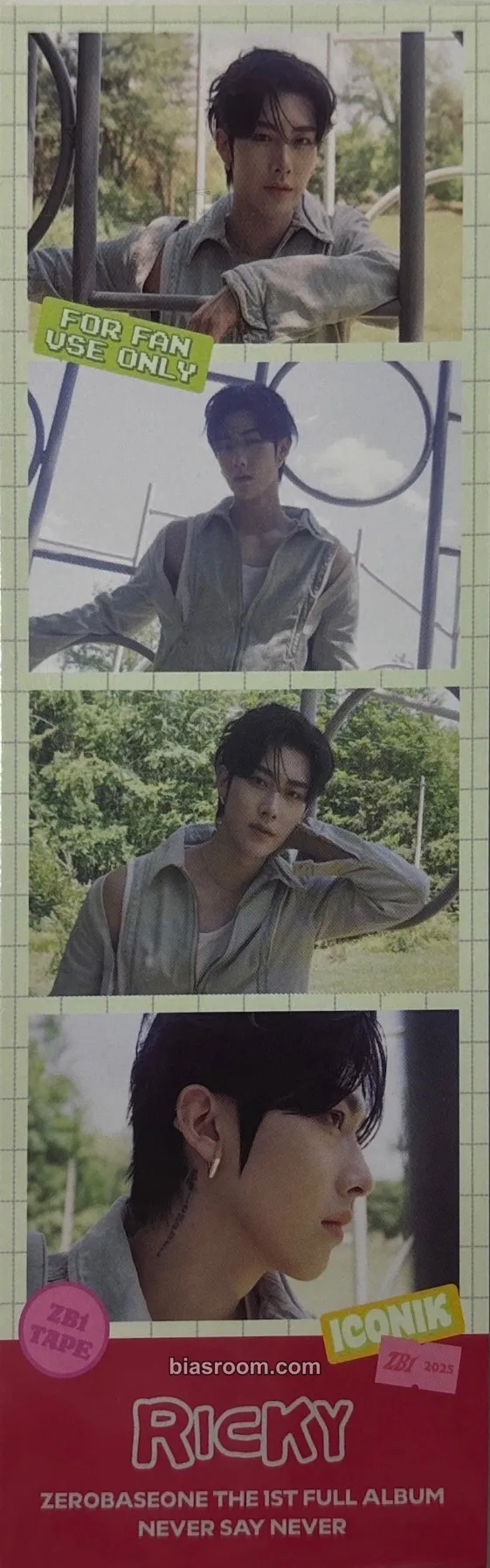 Ricky Never Say Never Photocard - ZEROBASEONE - ZEROBASEONE K-pop photocard