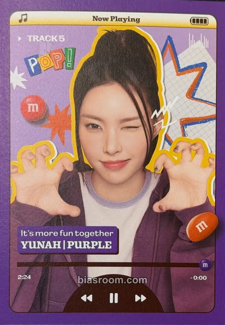 Yunah ILLIT X M&M’s Photocard - ILLIT - ILLIT K-pop photocard