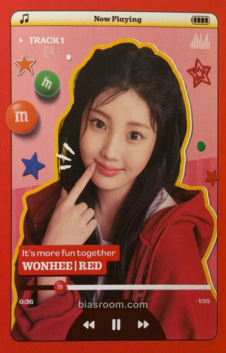 Wonhee ILLIT X M&M’s Photocard - ILLIT - ILLIT K-pop photocard