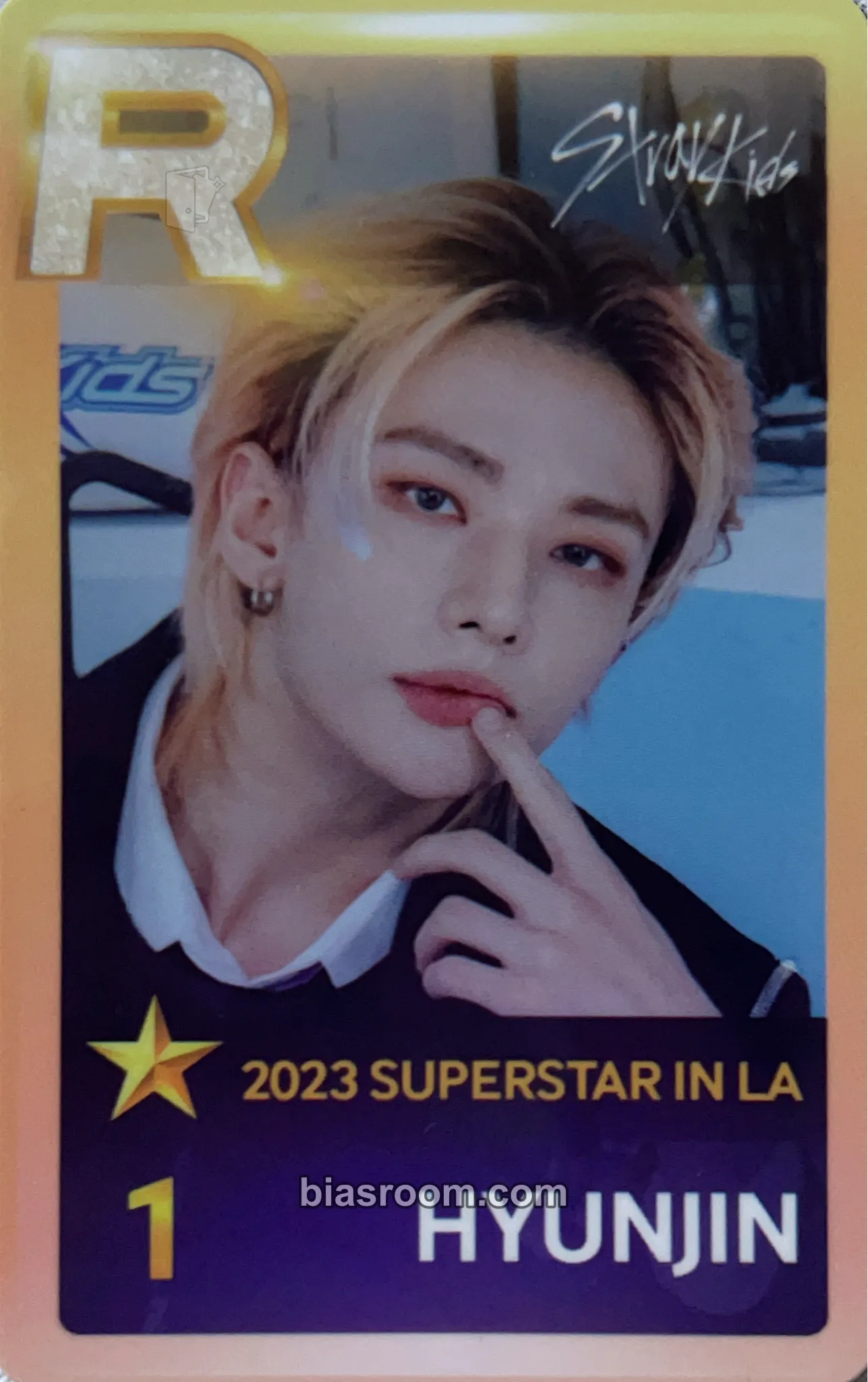 Hyunjin SuperStar JYP (Pop-Ups Only) Photocard - Stray Kids - Stray Kids K-pop photocard
