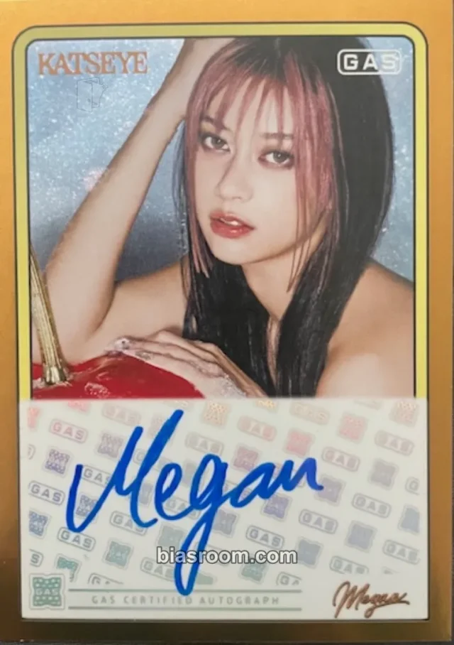 KATSEYE - Megan - GAS Trading Cards Other autographed gas trading card