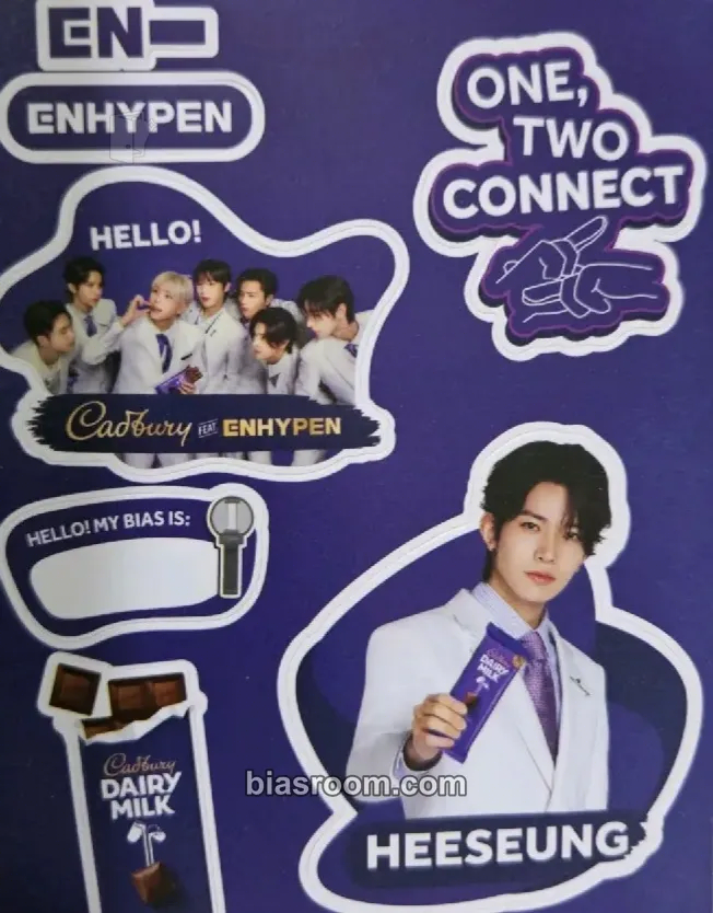 Heeseung Enhypen x Cadbury Photocard - ENHYPEN - ENHYPEN K-pop photocard