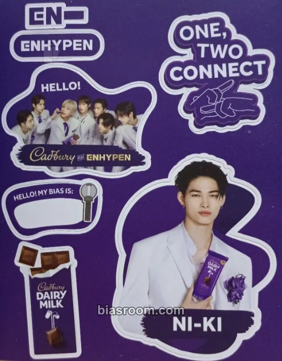 Ni-ki Enhypen x Cadbury Photocard - ENHYPEN - ENHYPEN K-pop photocard