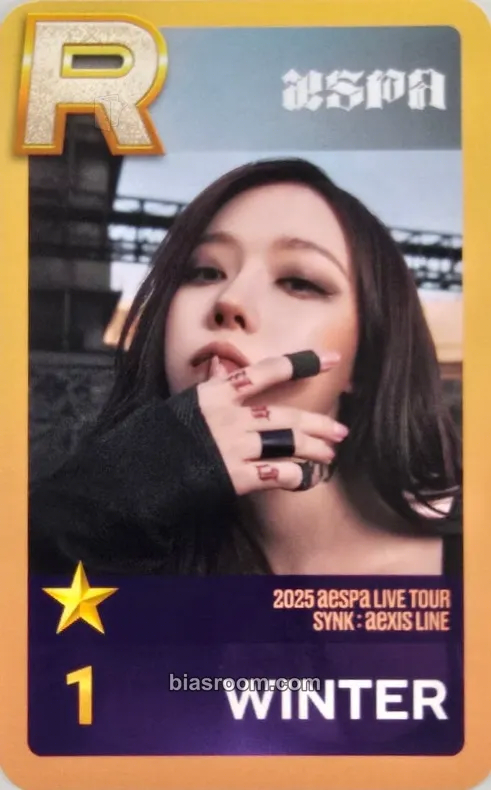 Winter SYNK : aeXIS LINE Photocard - aespa - aespa K-pop photocard