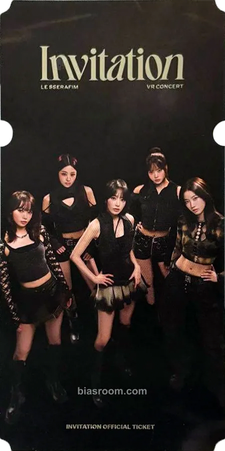 VR Concert: Invitation Photocard - LE SSERAFIM - LE SSERAFIM K-pop photocard
