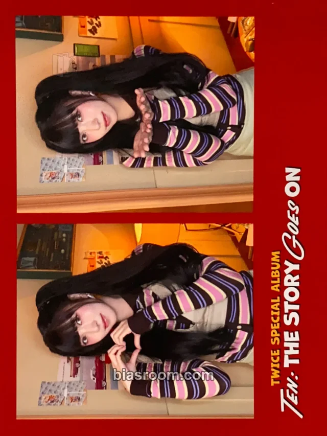 TWICE - Mina - TEN: The Story Goes On Album lucky draw (LD) soundwave 2 cut photo set benefit horizontal postcard