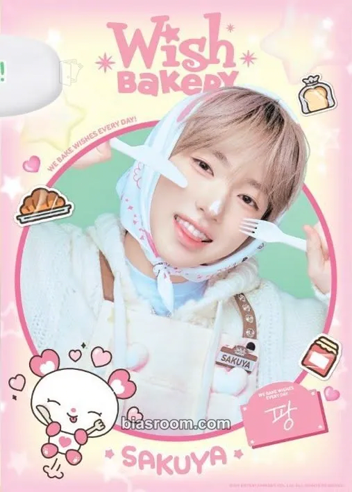 Sakuya WISH BAKERY Pop-up MD Photocard - NCT WISH - NCT WISH K-pop photocard