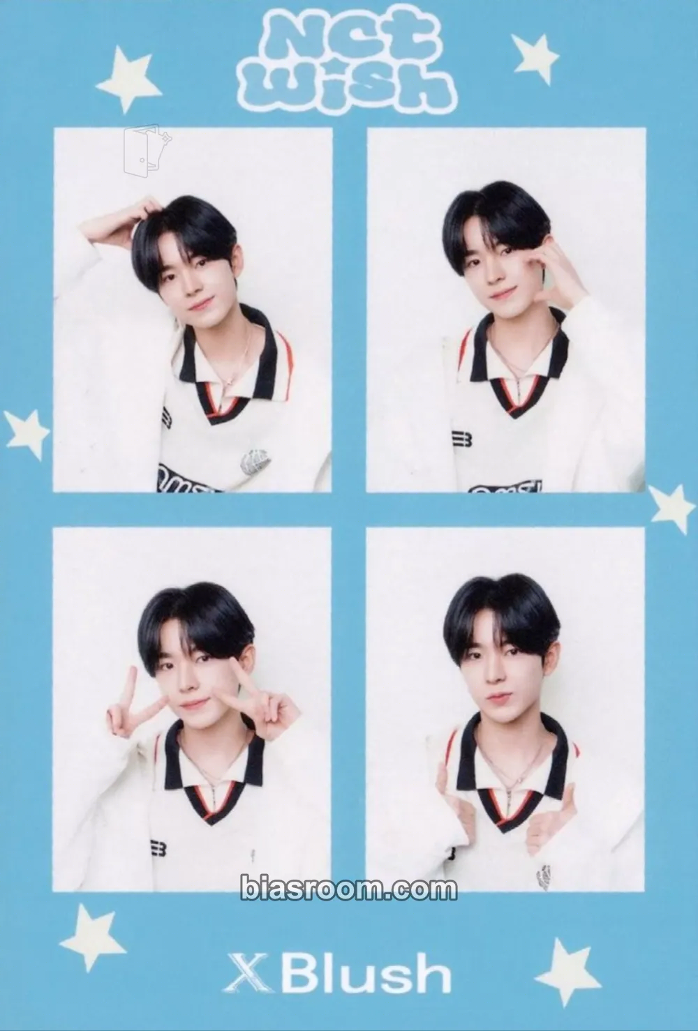 Yushi XBlush Magazine WINTER 2024 Photocard - NCT WISH - NCT WISH K-pop photocard