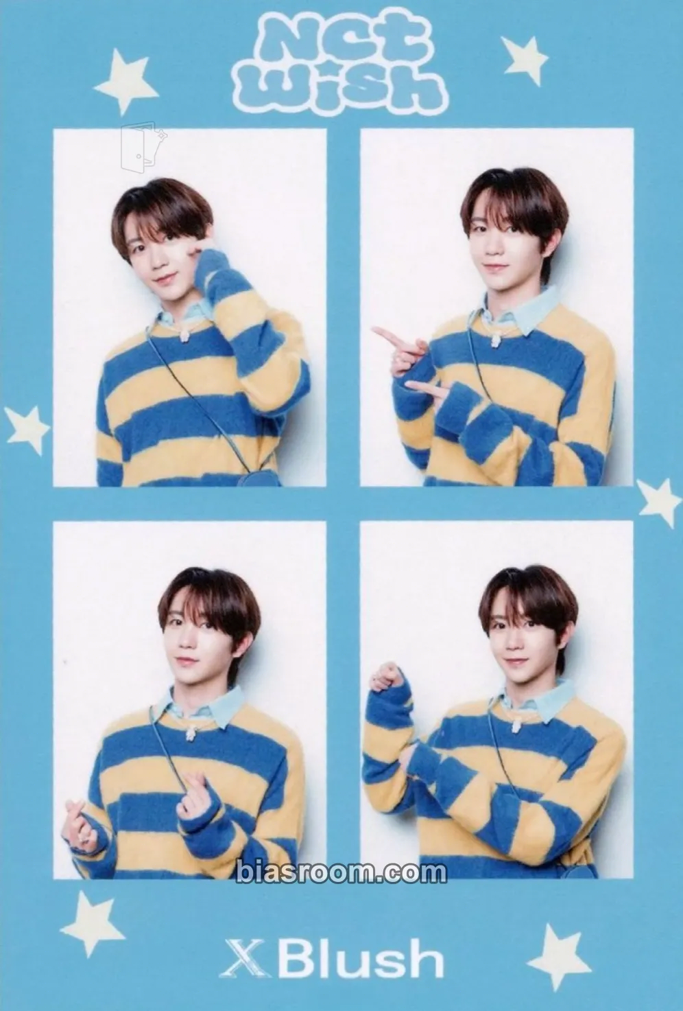 Ryo XBlush Magazine WINTER 2024 Photocard - NCT WISH - NCT WISH K-pop photocard