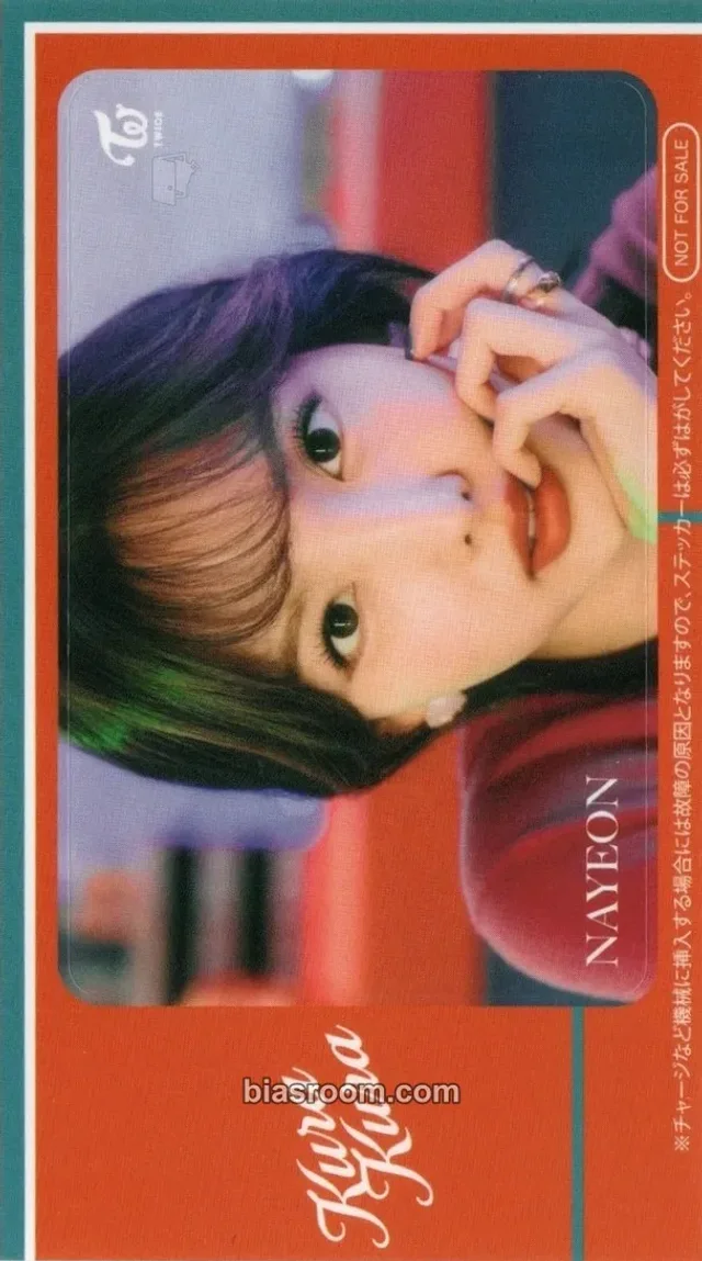 TWICE - Nayeon - Kura Kura Album japan purchase benefit ic card sticker
