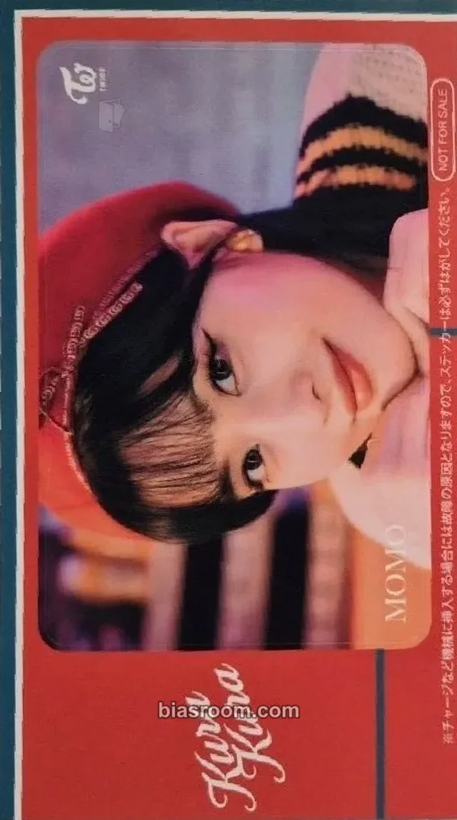 TWICE - Momo - Kura Kura Album japan purchase benefit ic card sticker