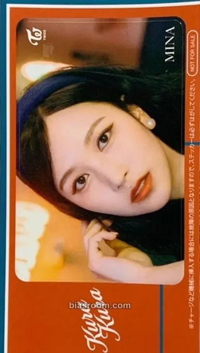 TWICE - Mina - Kura Kura Album japan purchase benefit ic card sticker