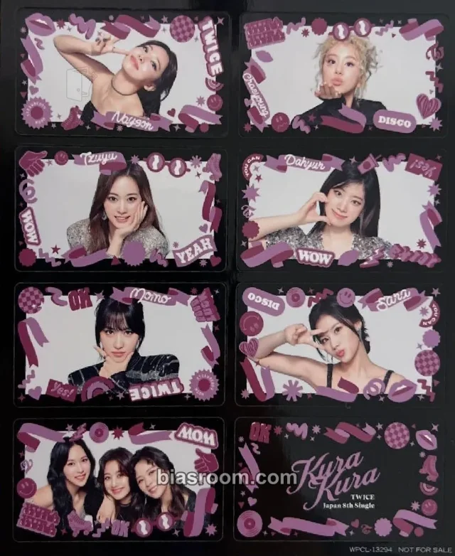 TWICE - Kura Kura Album japanese album album inclusion limited edition B version sticker sheet