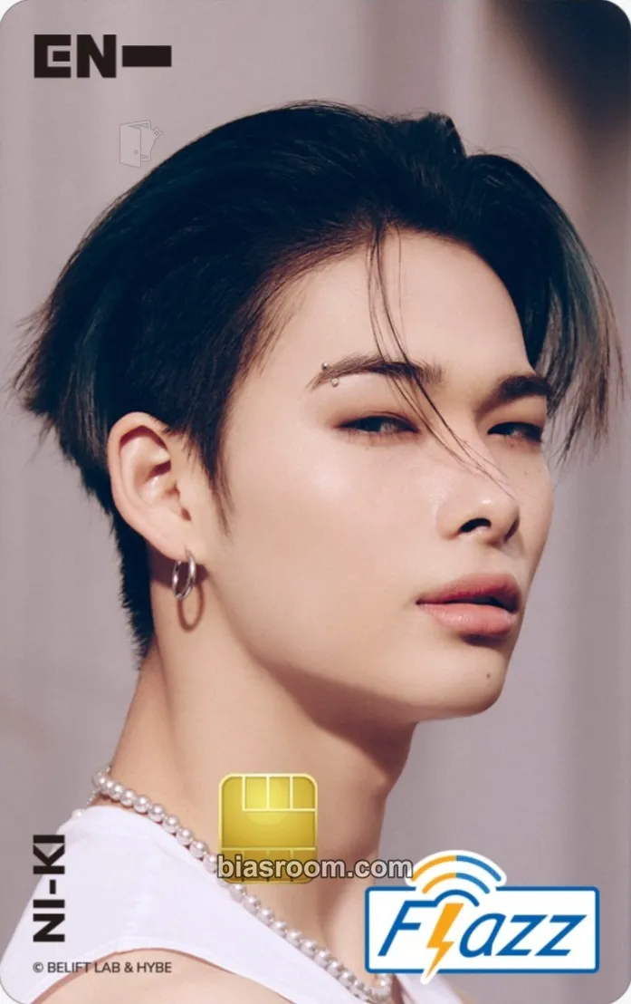 Ni-ki Enhypen x Flazz Photocard - ENHYPEN - ENHYPEN K-pop photocard