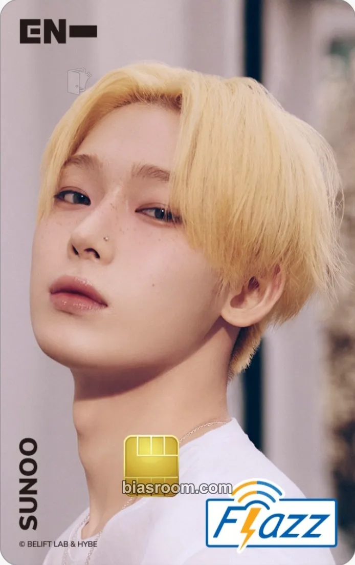 Sunoo Enhypen x Flazz Photocard - ENHYPEN - ENHYPEN K-pop photocard
