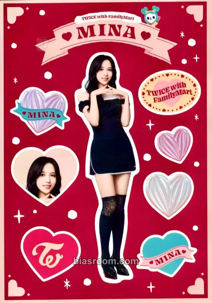 Mina TWICE x FamilyMart Photocard - TWICE - TWICE K-pop photocard