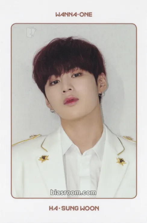 Ha Sung Woon ONE : THE WORLD Photocard - Wanna One - Wanna One K-pop photocard