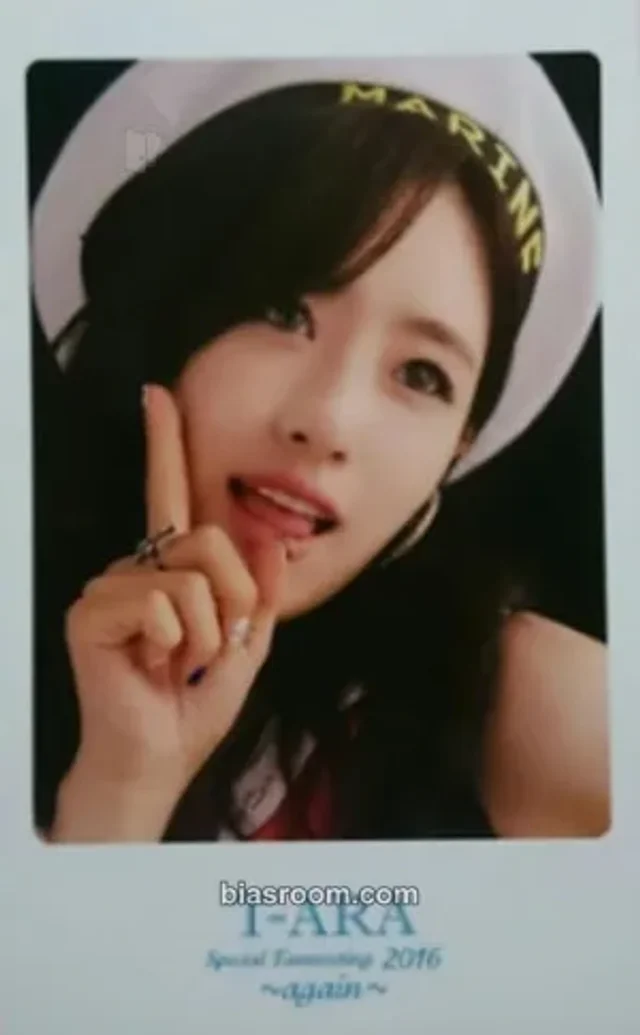 T-ARA - Eunjung - SEASON'S GREETINGS 2016 ~again~ Other postcard polaroid blue version
