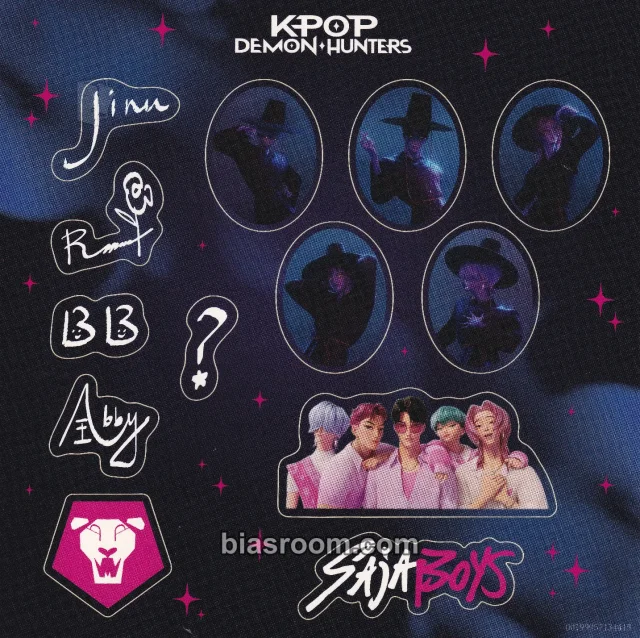 KPop Demon Hunters - Soundtrack from the Netflix Film Album sticker sheet album inclusion record store day vinyl version