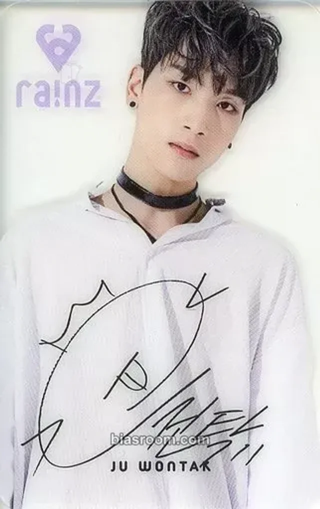 RAINZ - Ju Won Tak - Sunshine Album album photocard clear (translucent) transparent