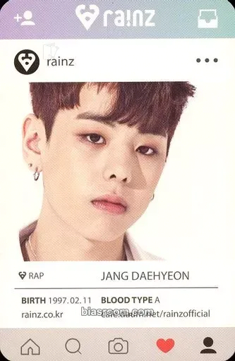 Daehyeon Sunshine Photocard - RAINZ - RAINZ K-pop photocard