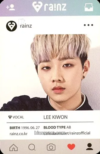 ONE.KI Sunshine Photocard - RAINZ - RAINZ K-pop photocard