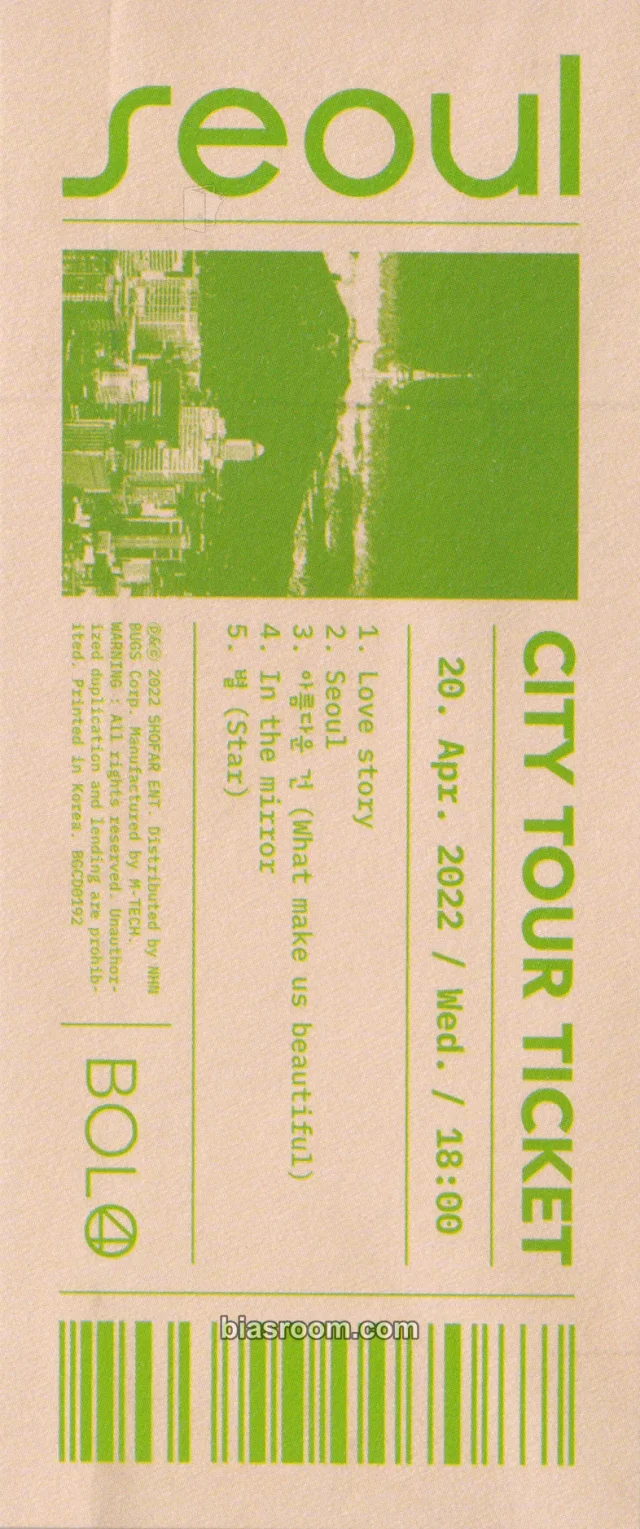 Bolbbalgan4 - Seoul Album album inclusion ticket