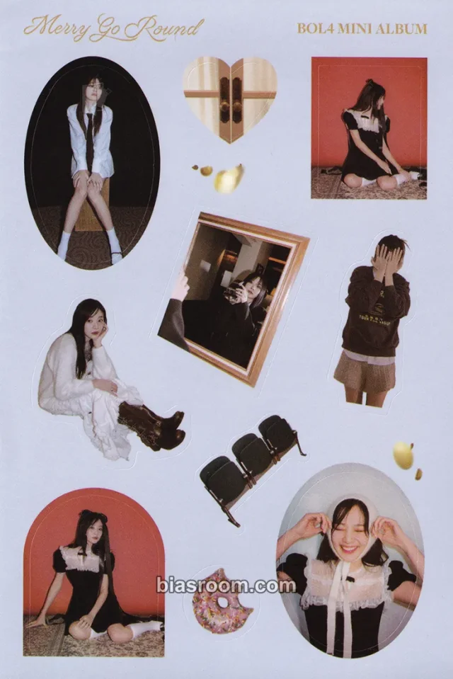 Bolbbalgan4 - Jiyoung - Merry Go Round Album album inclusion sticker sheet