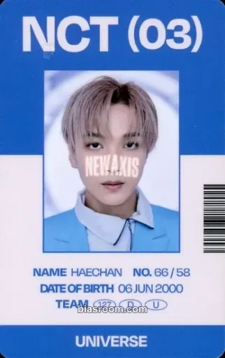 Haechan Universe MD Photocard - NCT - NCT K-pop photocard