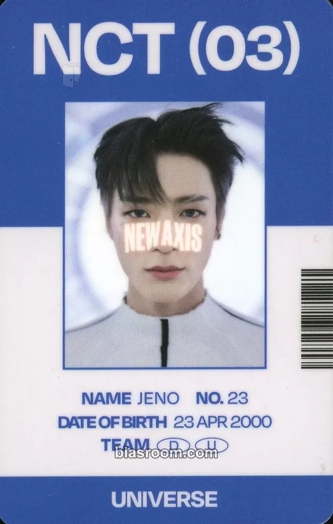 Jeno Universe MD Photocard - NCT - NCT K-pop photocard
