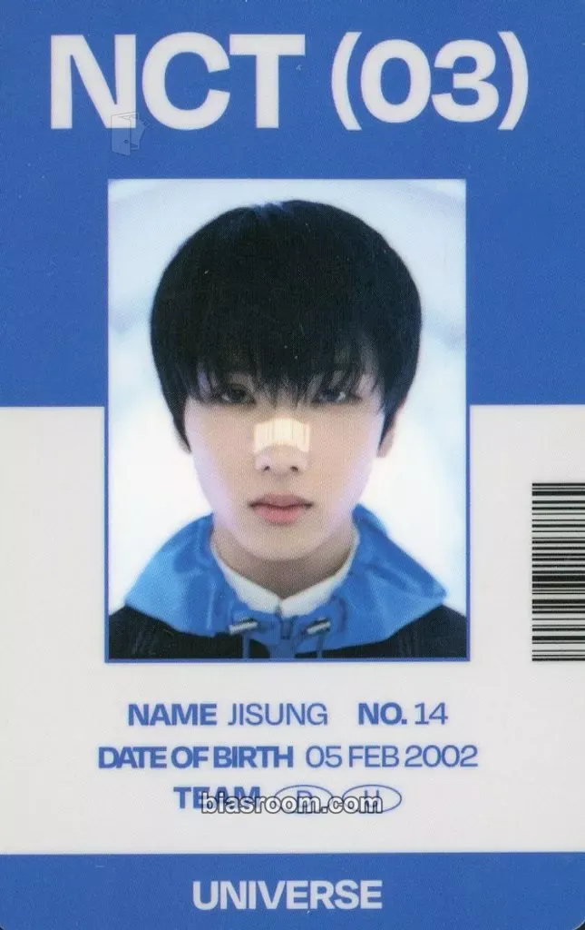 Jisung Universe MD Photocard - NCT - NCT K-pop photocard