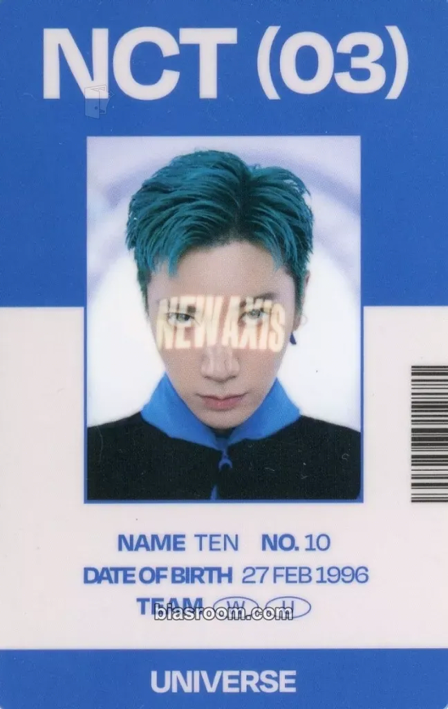 Ten Universe MD Photocard - NCT - NCT K-pop photocard