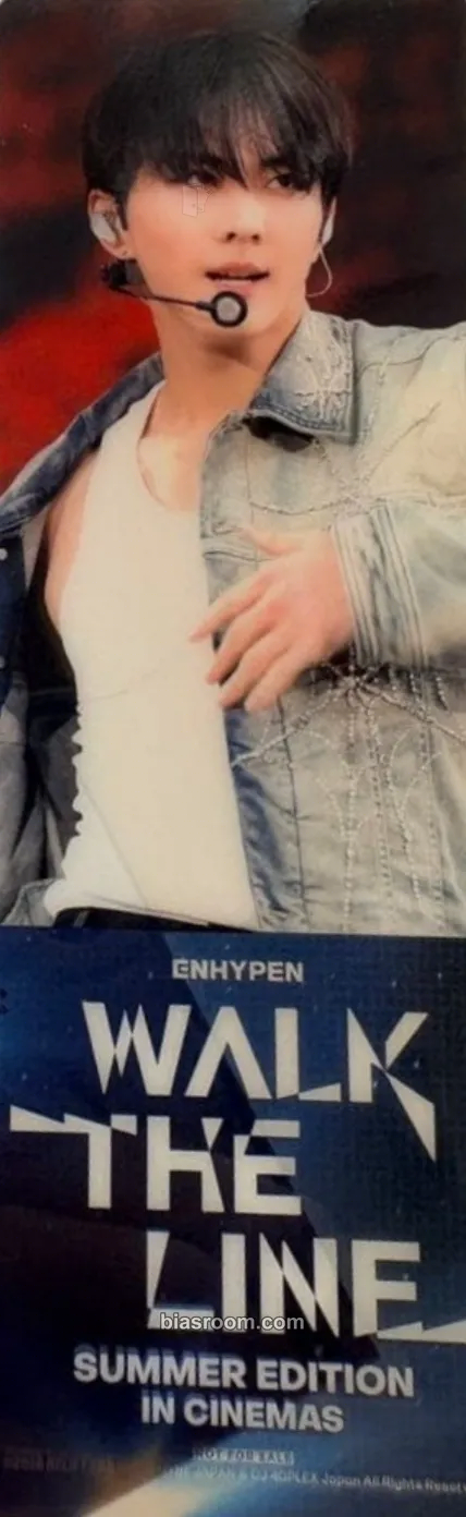 Jungwon WALK THE LINE SUMMER EDITION IN CINEMAS Photocard - ENHYPEN - ENHYPEN K-pop photocard