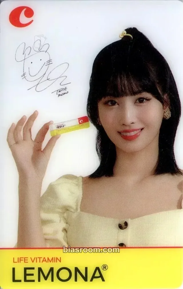TWICE - Momo - TWICE x LEMONA Other brand collaboration japan AR photocard clear (translucent) version 3